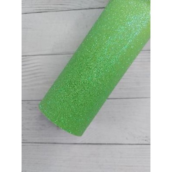 Глиттерный фоамиран 2 мм  20*30 см перламутровый, салатовый,  цена за лист